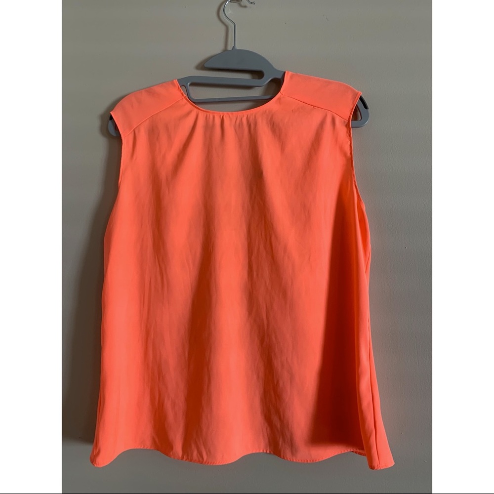 Express open back coral top